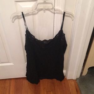 XXL Black lacy top